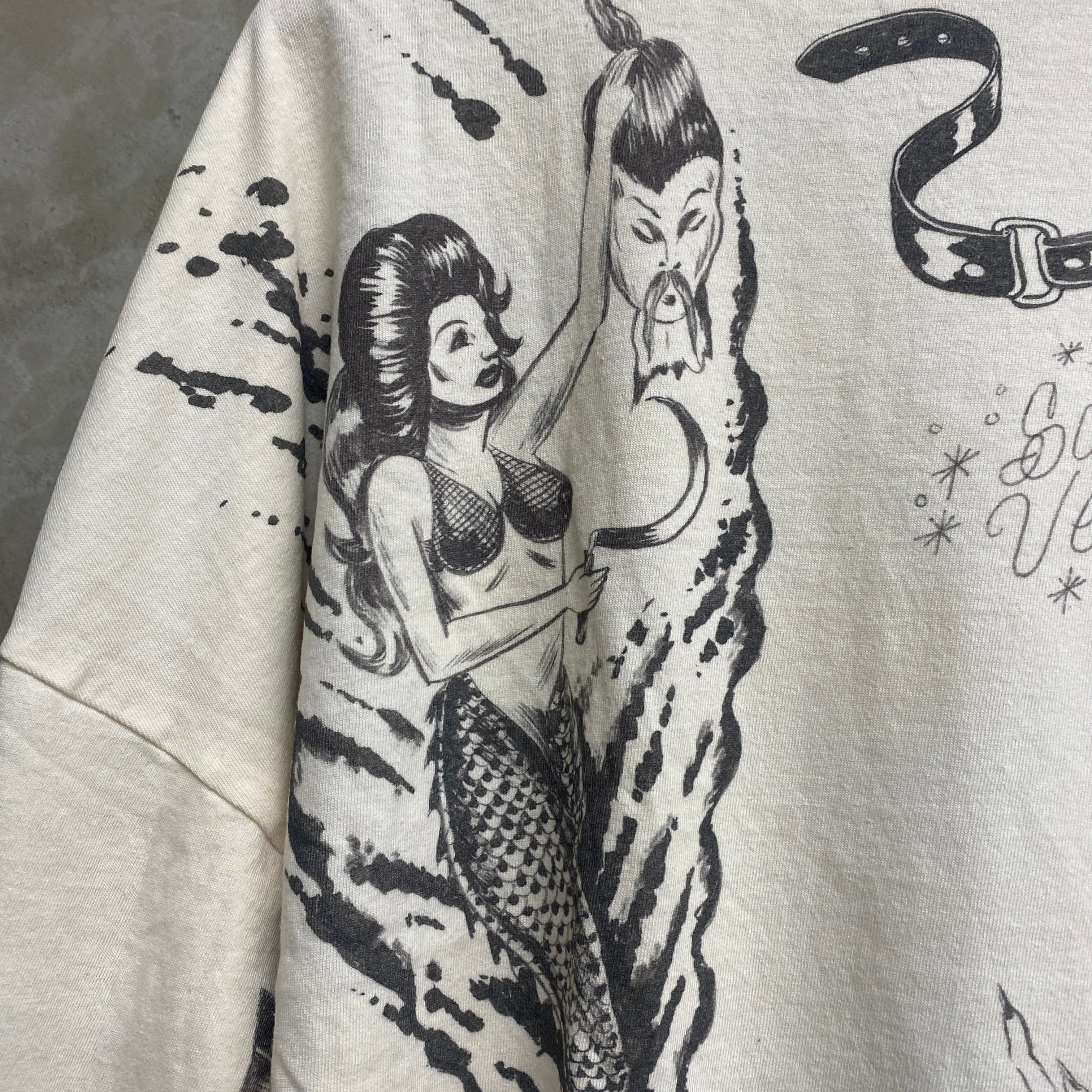 ［ FINAL ONE ! ］SAINT Mxxxxxx × Alexis Ross LONG SLEEVE SHIRTS ' DRAWING ' - COLLABORATION - / Saint Michae