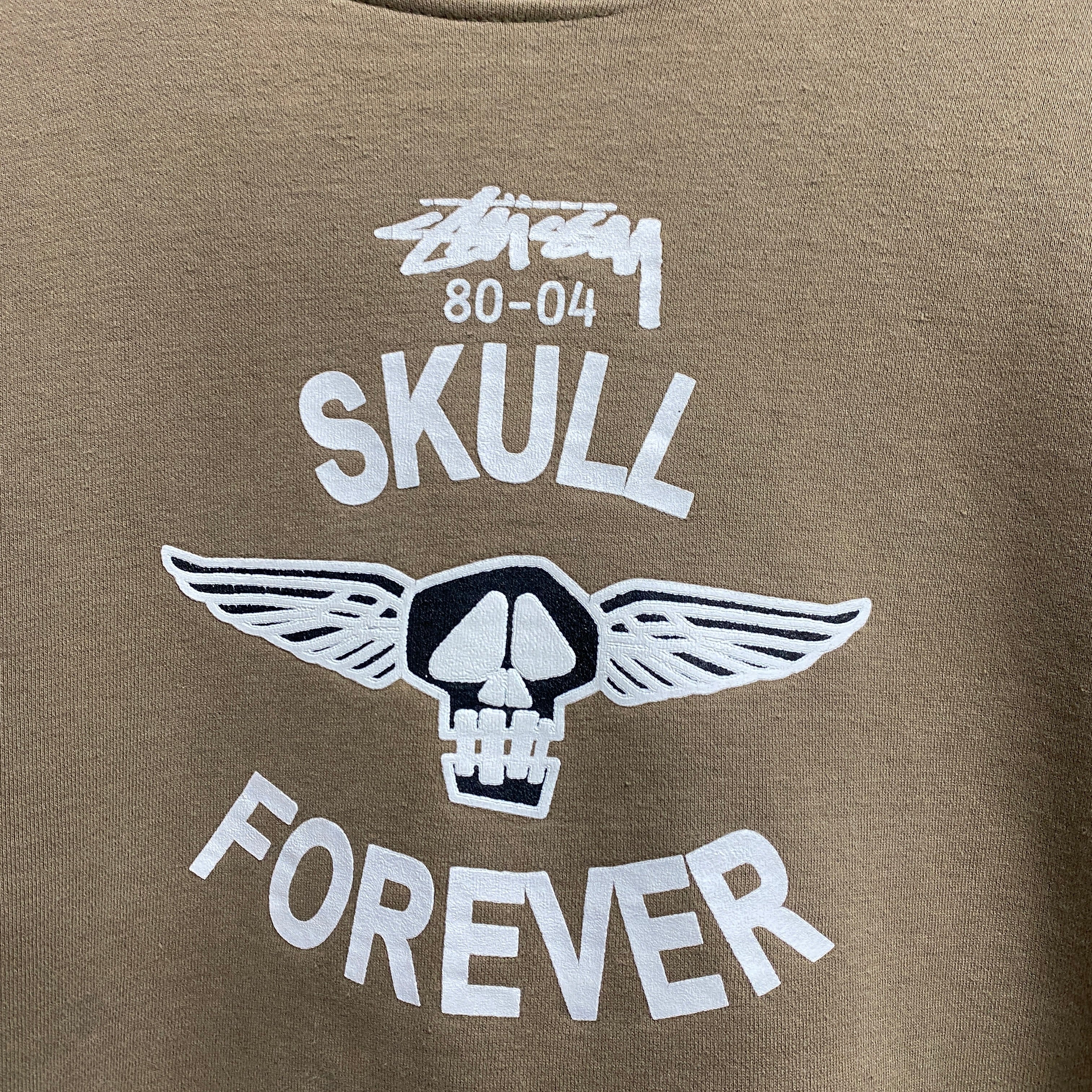 [ USED ] STUSSY SWEAT ‘ SKULL ‘ / USED STREET