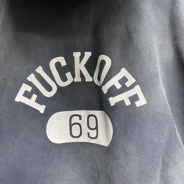 FUCK OFF HALF ZIP  HOODIE  / THE GEEKS
