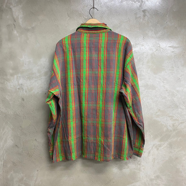 SAINT MICHAEL x DENIM TEARS FLANNEL SHIRT ‘CHECK’-COLLABORATION-/ Saint Michael