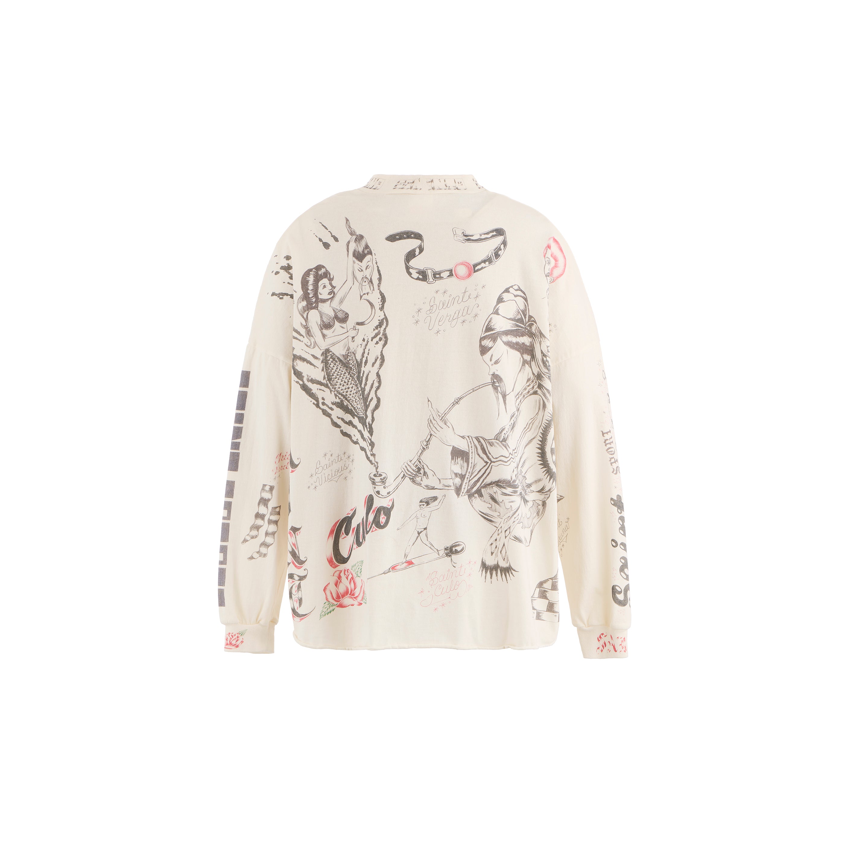 ［ FINAL ONE ! ］SAINT Mxxxxxx × Alexis Ross LONG SLEEVE SHIRTS ' DRAWING ' - COLLABORATION - / Saint Michae