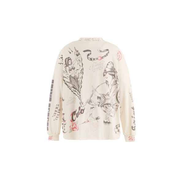 SAINT Mxxxxxx × Alexis Ross LONG SLEEVE SHIRTS ' DRAWING ' - COLLABORATION - / Saint Michae