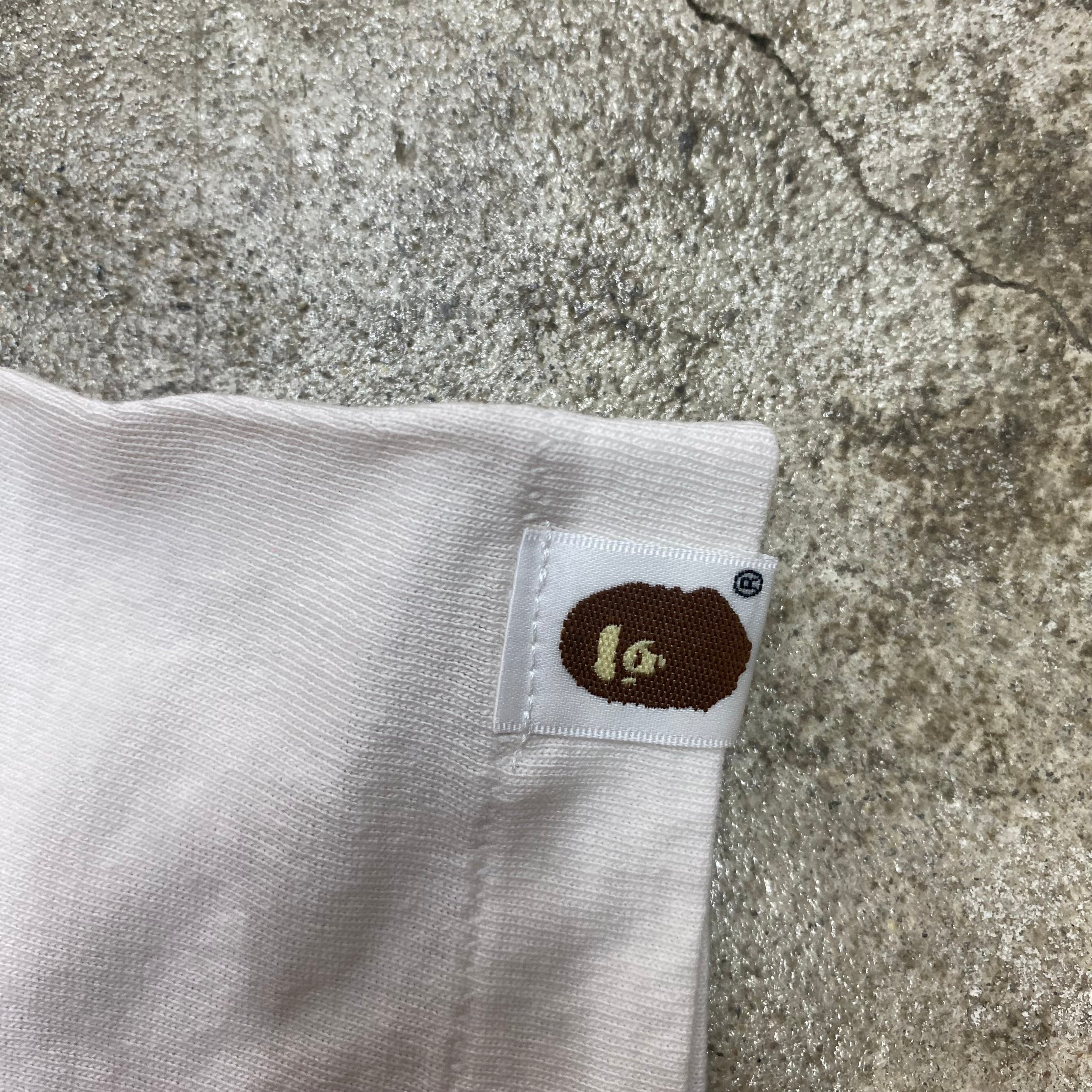 [ FINAL ONE ! ] SAINT Mxxxxxx x A BATHING APE  SHORT SLEEVE T-SHIRTS ' HAND PRINT ' -COLLABORATION-/ Saint Michael