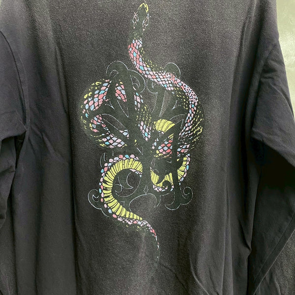 KAMIYA “ KMY SNAKE “   Distressed L/S POCKET TEE / KAMIYA