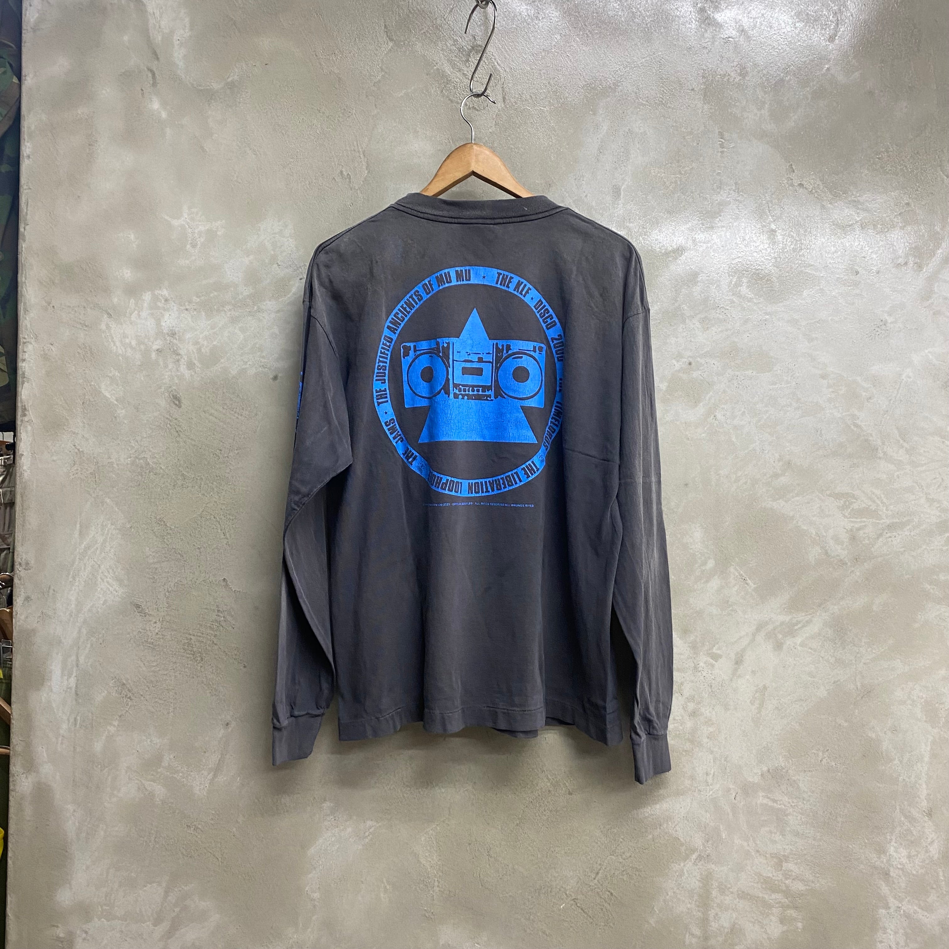 SAINT Mxxxxxx × The KLF LONG SLEEVE T-SHIRTS ' BLUE KLF  ' - COLLABORATION - / Saint Michael