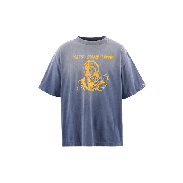 SAINT Mxxxxxx x A BATHING APE  SHORT SLEEVE T-SHIRTS ' FADE AWAY LOVE ' -COLLABORATION-/ Saint Michael