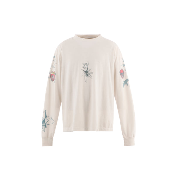 SAINT Mxxxxxx × Dr Woo LONG SLEEVE T-SHIRTS ' TATTOO  ' - COLLABORATION - / Saint Michael