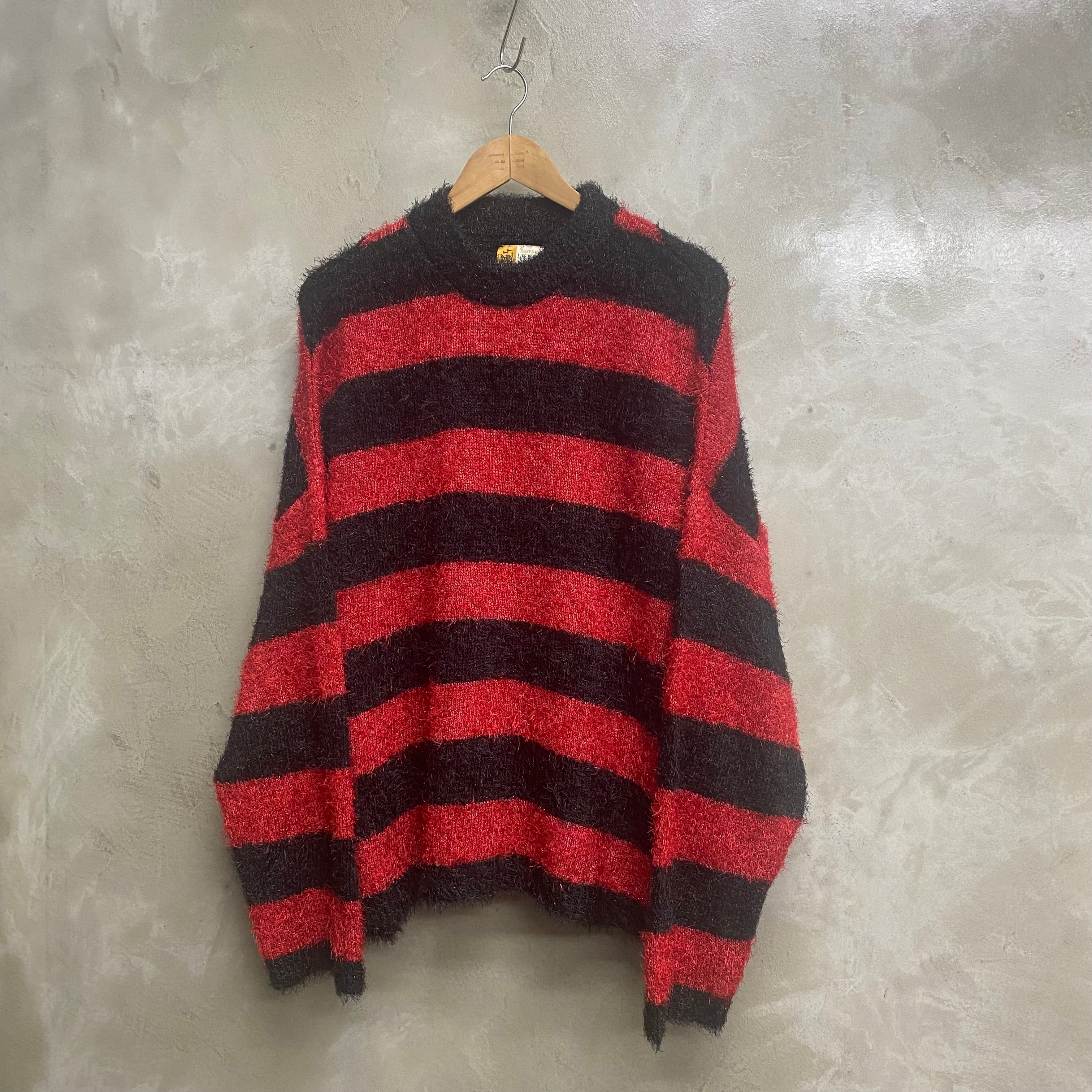 [ FINAL ONE ] SAINT Mxxxxxx CREW NECK KNIT “ GLITTER BORDER “ / Saint Michael