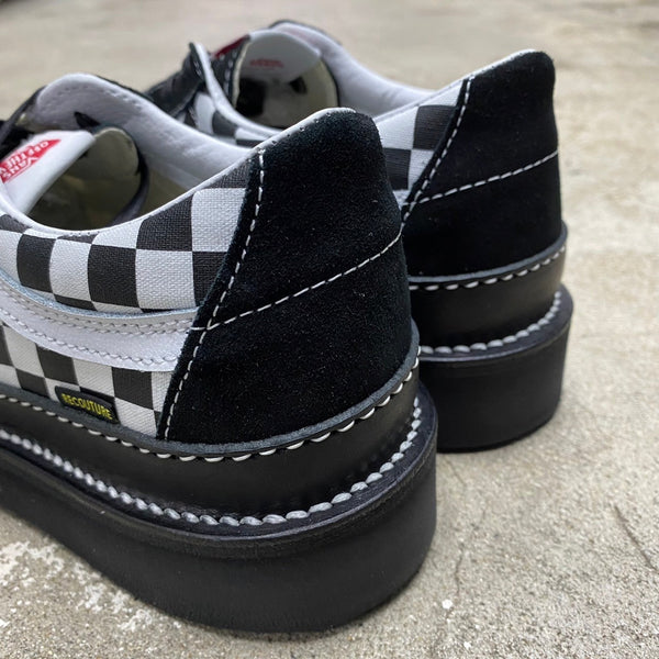 CUSTOM SK8-LOW ' CHECKERBOARD '  -RECOUTURE × VANS × ANEX-