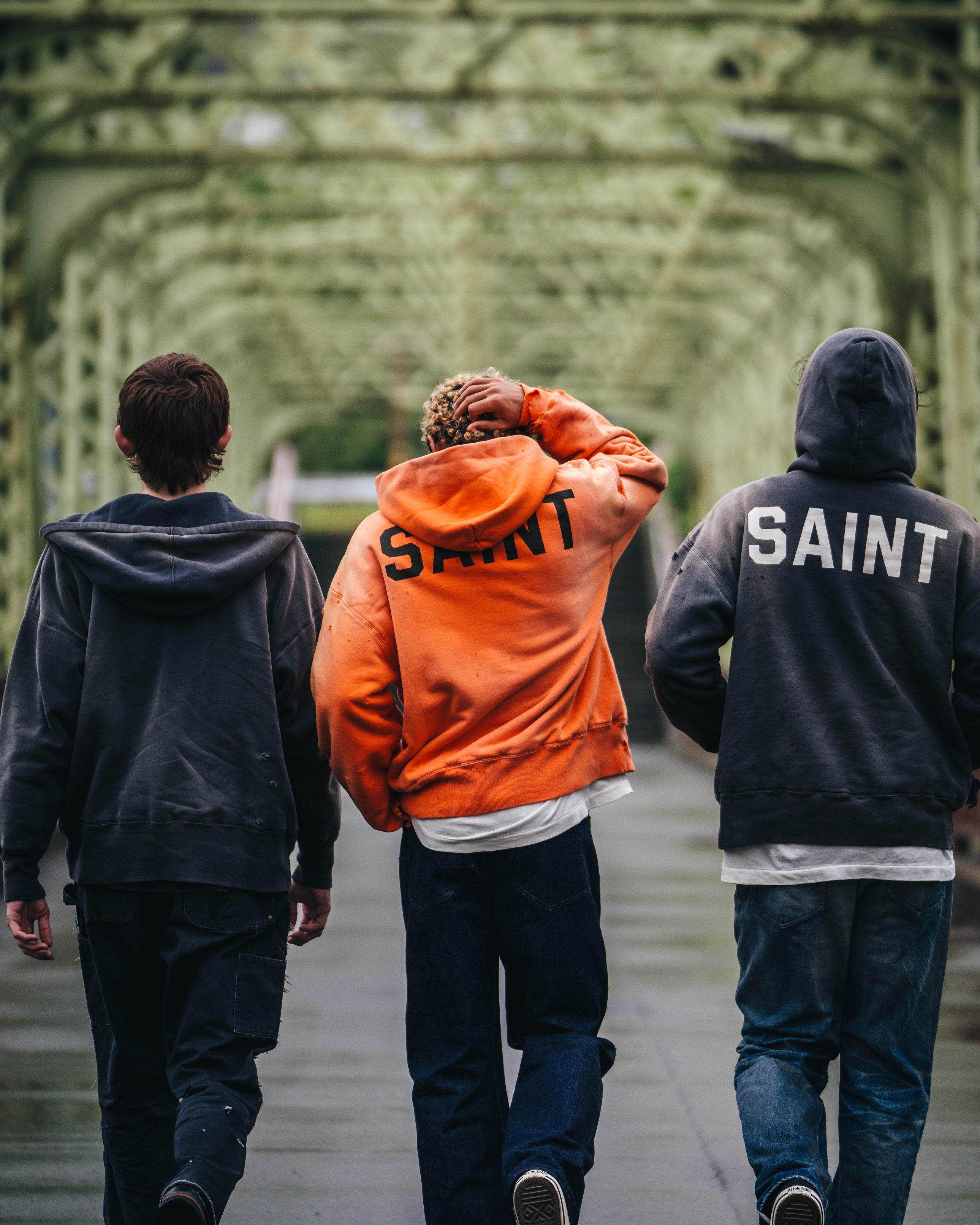 SAINT MICHAEL x BerBerJin DOUBLE FACE HOODIE ' SAINT ' -COLLABORATION- / Saint Michael