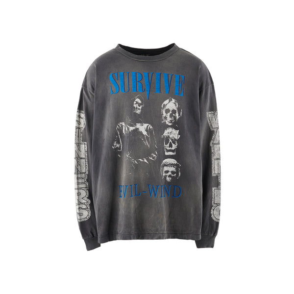 SAINT MICHAEL LONG SLEEVE T-SHIRT ' SURVIVE ' / Saint Michael