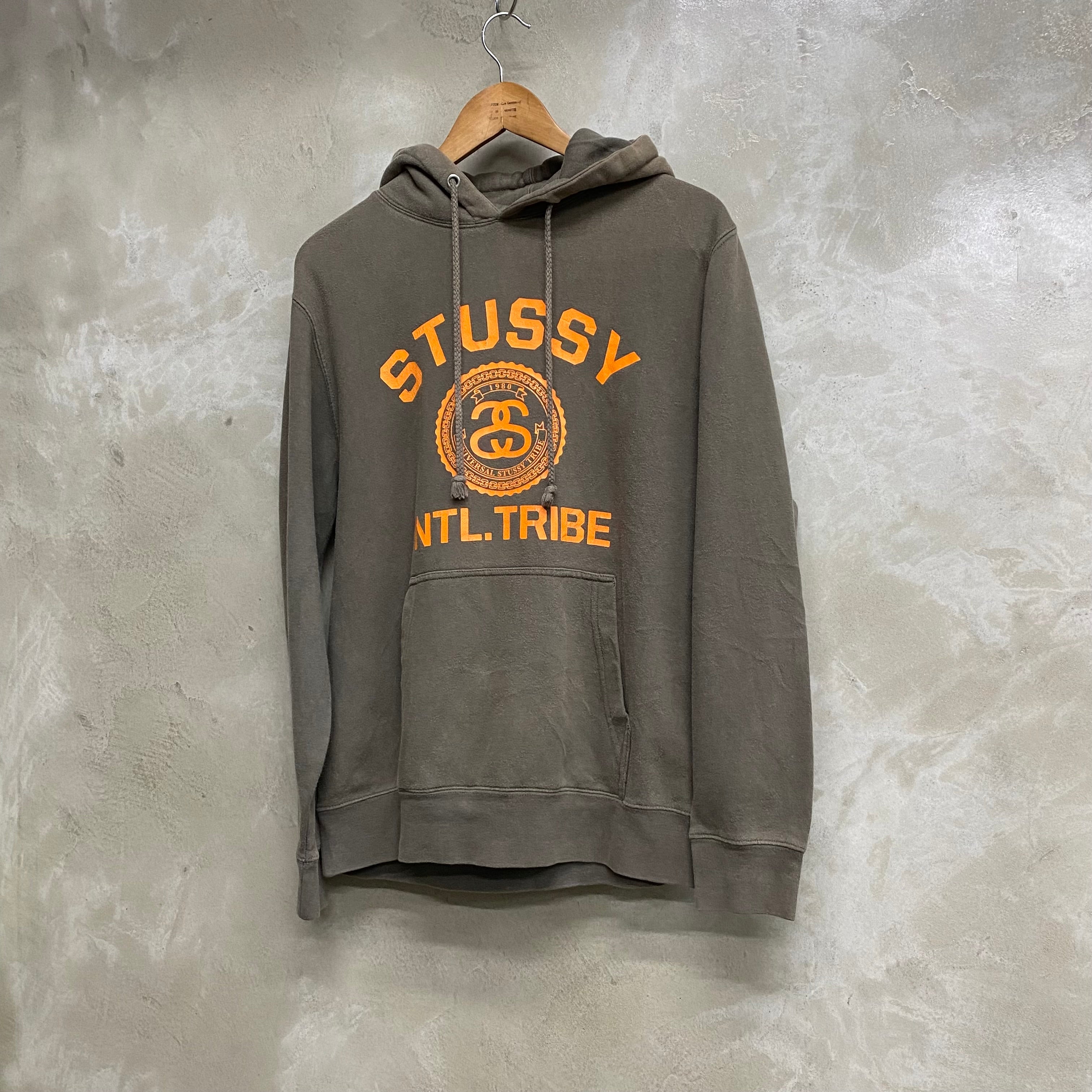 [ USED ] STUSSY PULL OVER HOODIE ‘ COLLEGE LOGO ‘/ USED STREET