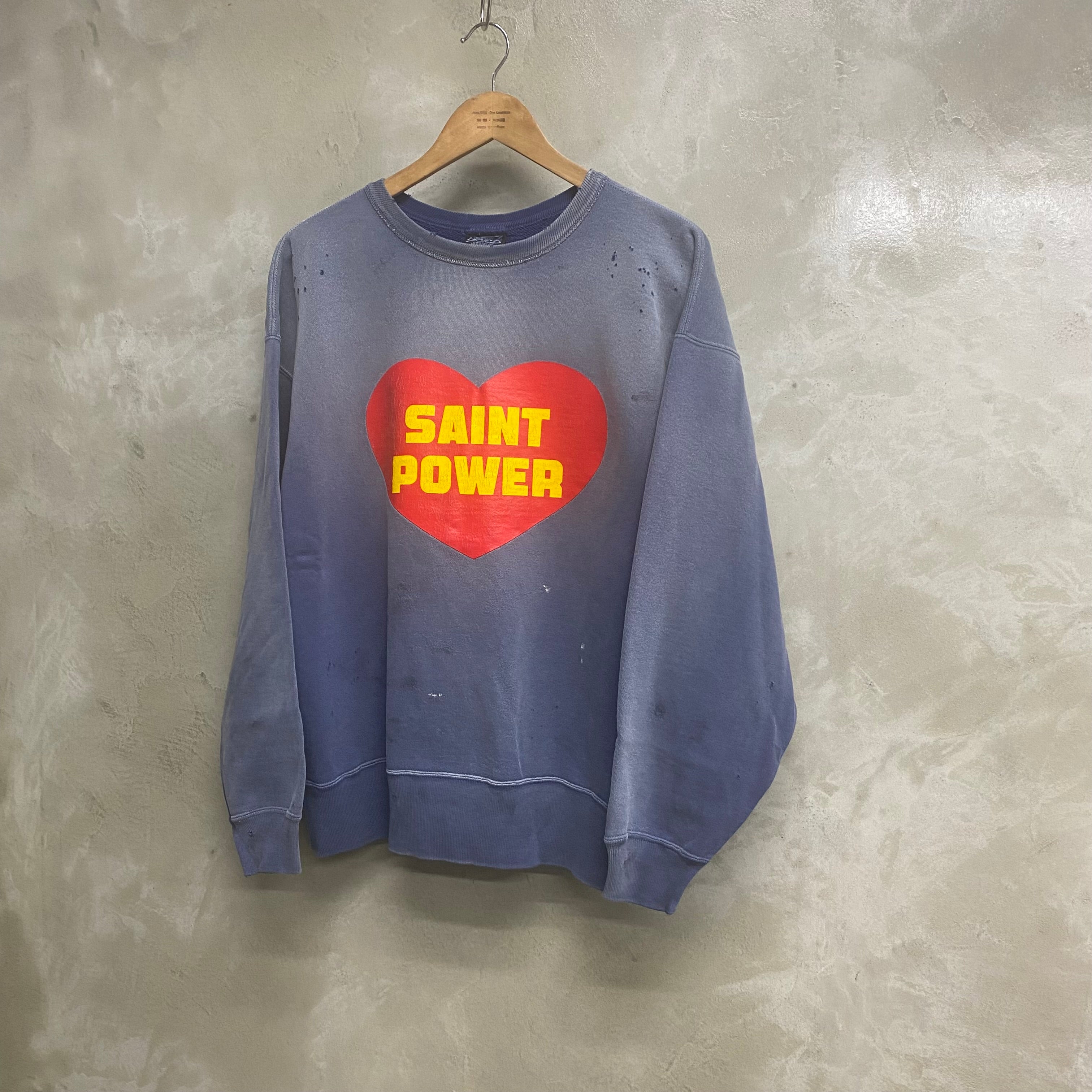 SAINT Mxxxxxx CREW NECK SWEAT SHIRTS “ SAINT POWER “ / Saint Michael