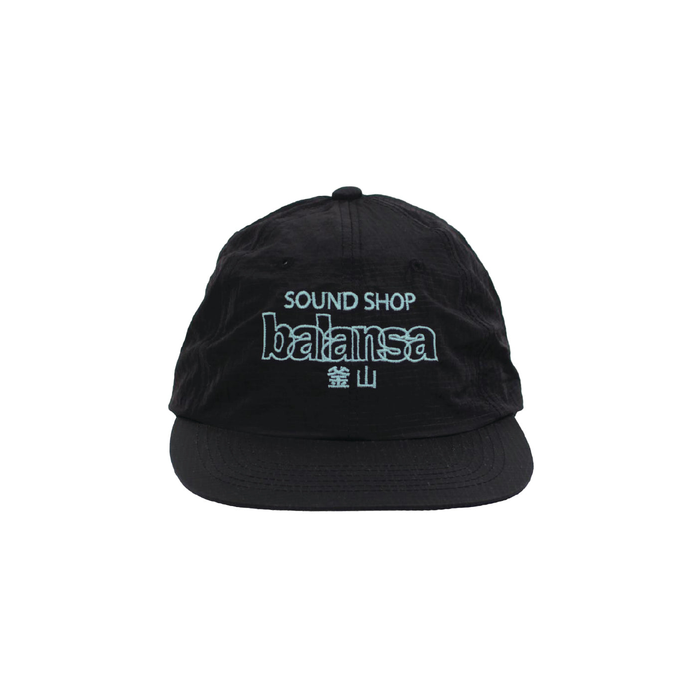 BALANSA  SSB LOGO NYLON CAP “ BLACK / AQUA “  / SOUND SHOP BALANSA