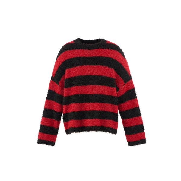 SAINT Mxxxxxx CREW NECK KNIT “ GLITTER BORDER “ / Saint Michael