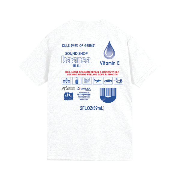 BALANSA  SOUND T-SHIRT “ ASH GRAY “  / SOUND SHOP BALANSA