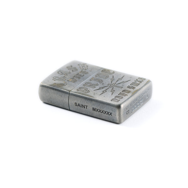 SAINT Mxxxxxx × NEIGHBORHOOD STHD . AGED ZIPPO LIGHTER / Saint Michael
