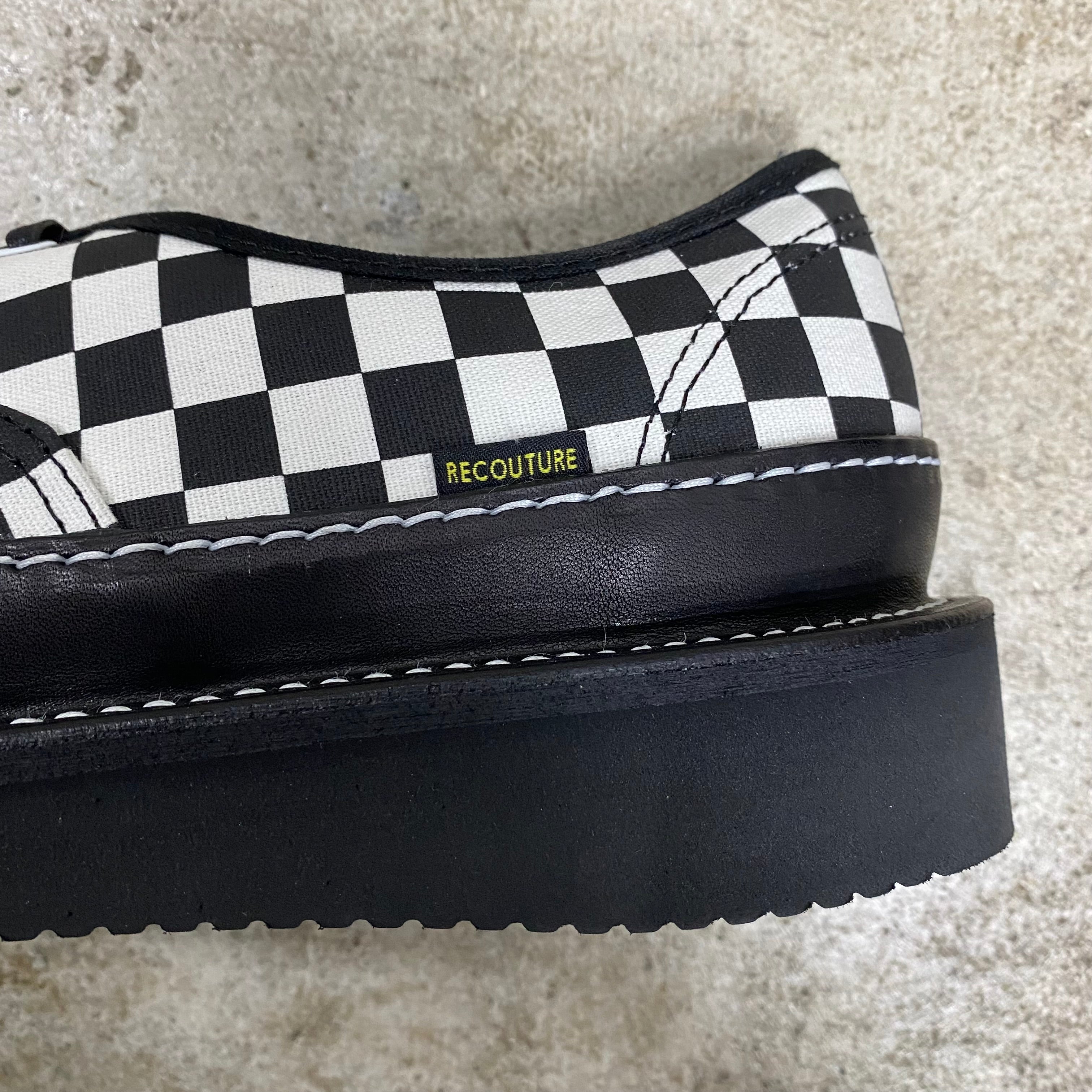 CUSTOM AUTHENTIC ‘ CHECKER ‘  -RECOUTURE × VANS × ANEX-