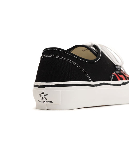 KAMIYA  "Herc"Fire Pattern Vulcanized Sneaker / KAMIYA