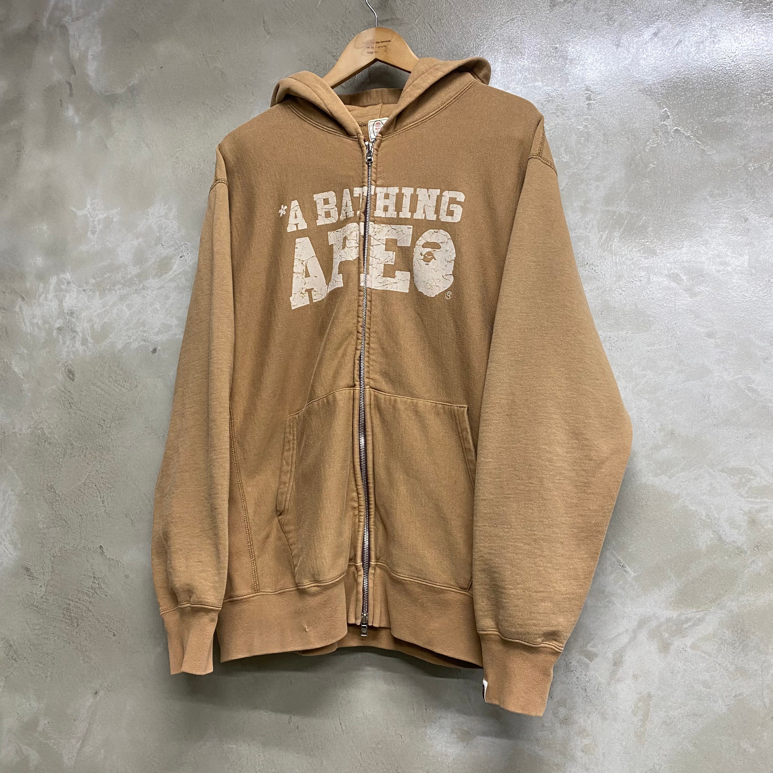[ ONLY ONE ! ] A BATHING APE   ZIP HOODIE ‘ A BATHING APE LOGO ’ / STREET ARCHIVE PIECES