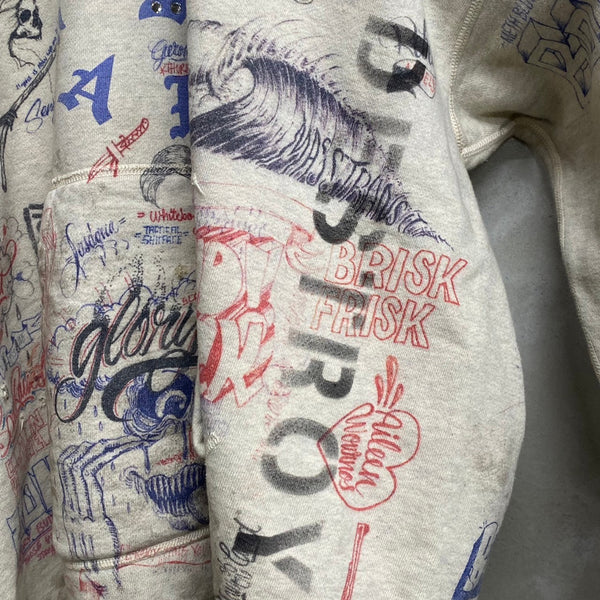 SAINT MICHAEL x BORN X RAISED HOODIE ' LA ' -COLLABORATION- / Saint Michael