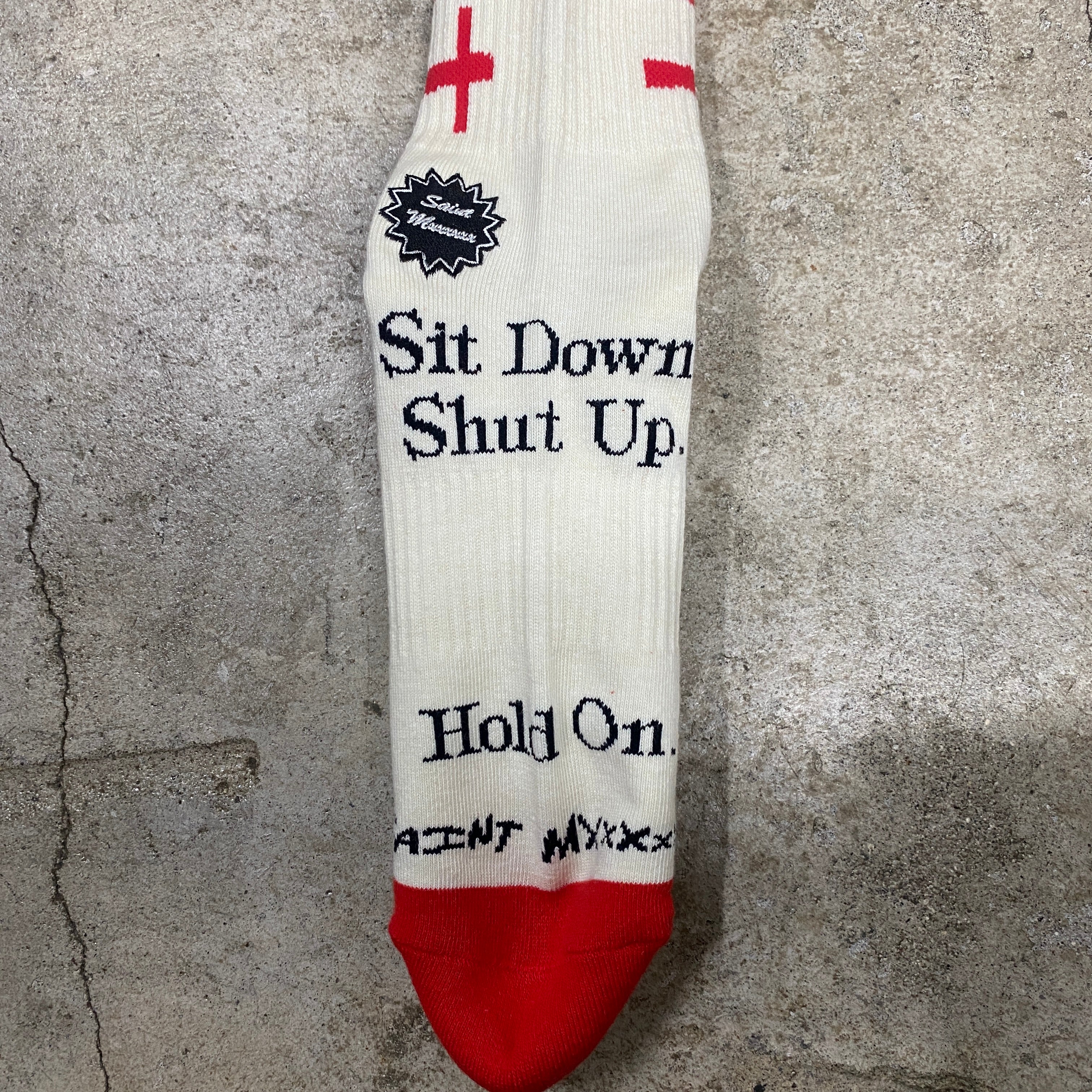 SAINT Mxxxxxx SOCKS ' SIT DOWN ' / Saint Michael