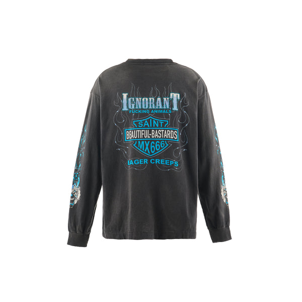 SAINT Mxxxxxx  LONG SLEEVE SHIRTS ' BTFL BASTARS ' / Saint Michael