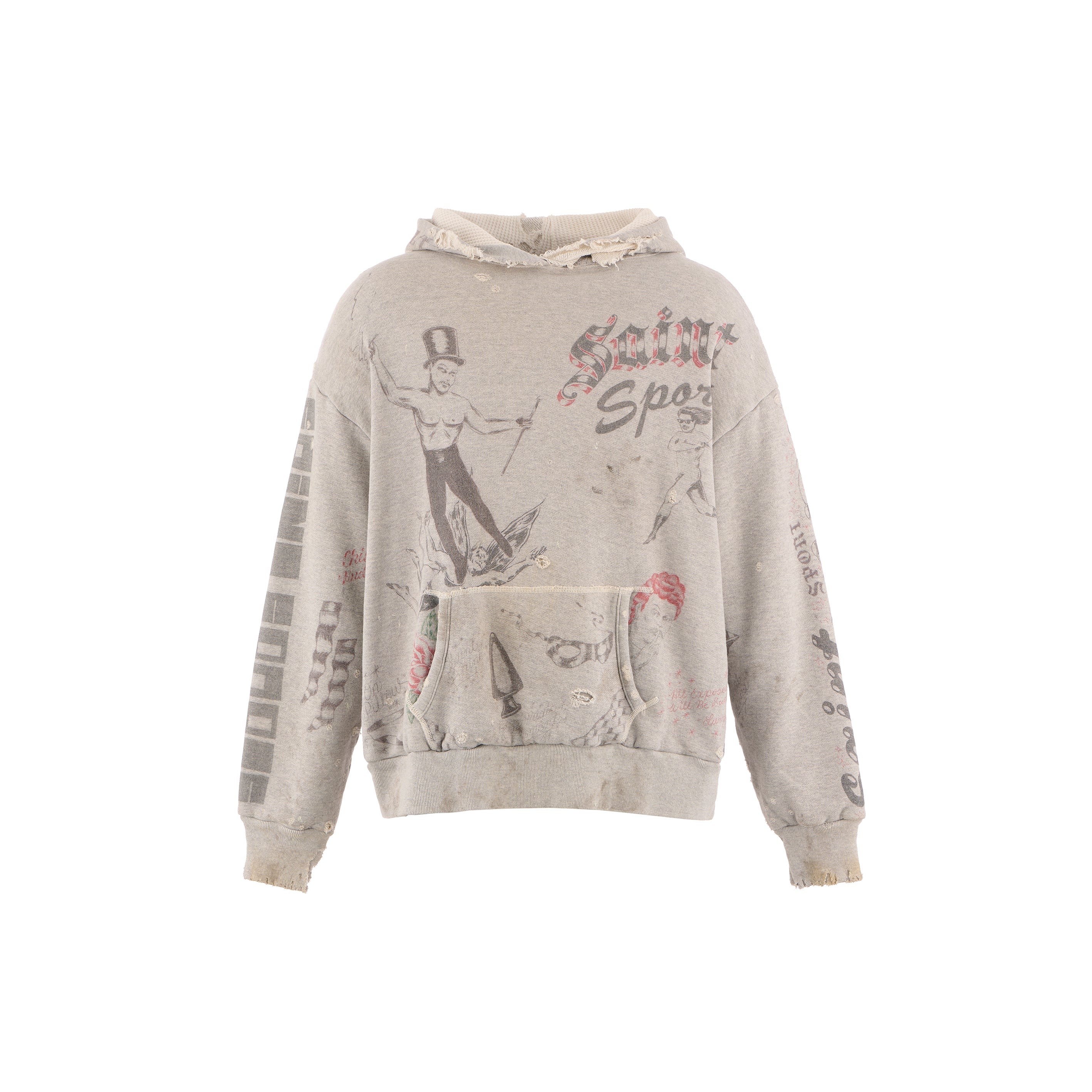 SAINT Mxxxxxx × Alexis Ross HOODIE ' DRAWING ' - COLLABORATION - / Saint Michael