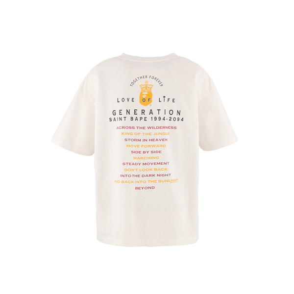 SAINT Mxxxxxx x A BATHING APE  SHORT SLEEVE T-SHIRTS ' GENERATION ' -COLLABORATION-/ Saint Michael