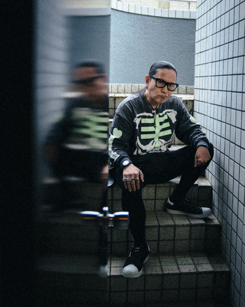 SAINT Mxxxxxx x BOUNTY HUNTER  LONG SLEEVE T-SHIRTS ' BONE ' -COLLABORATION-/ Saint Michael