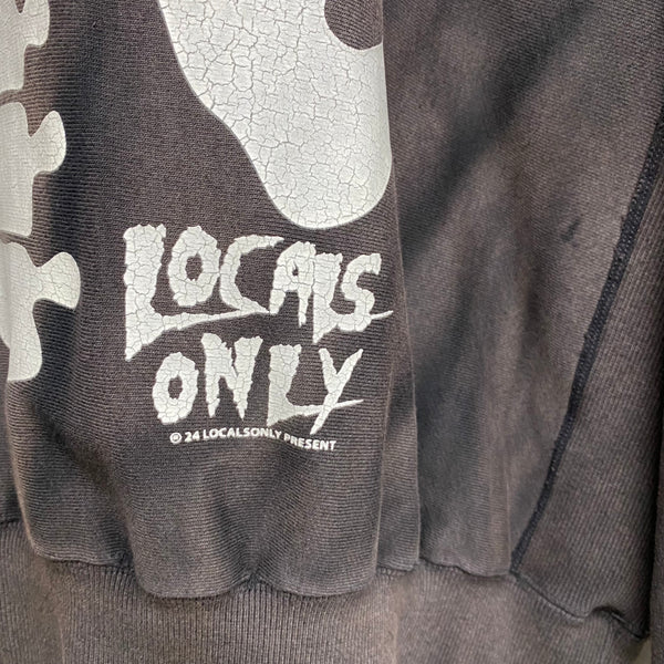 SKELETON HOODIE SUN FADED  / LOCALS ONLY