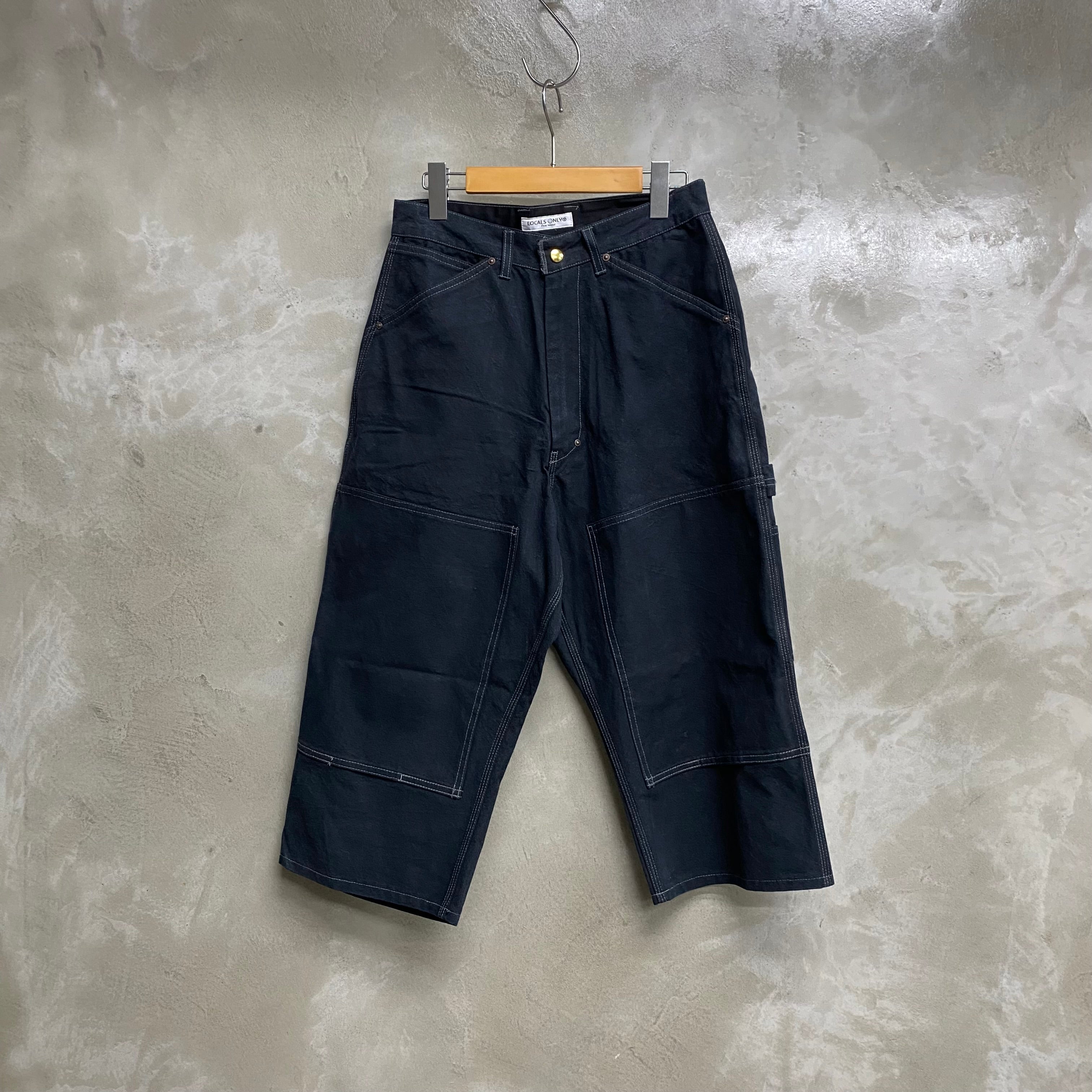 DUCK CANVAS DOUBLE KNEE CROPPED PANTS  / LOCALS ONLY