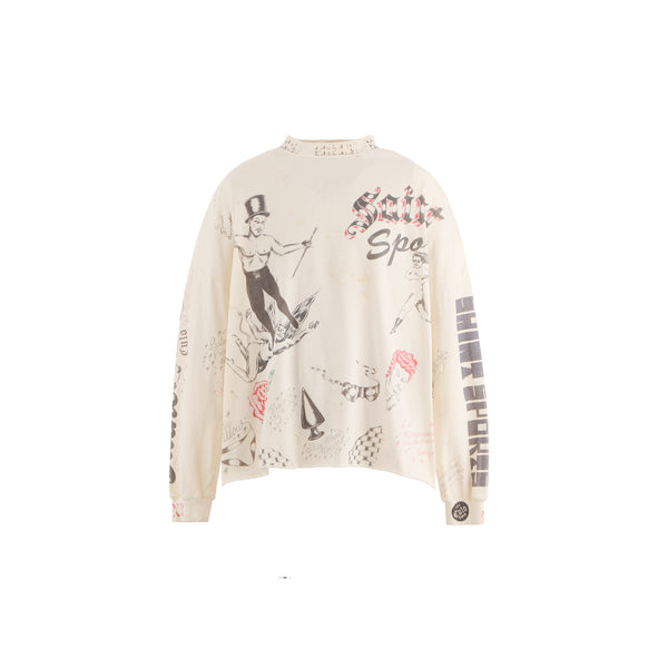 SAINT Mxxxxxx × Alexis Ross LONG SLEEVE SHIRTS ' DRAWING ' - COLLABORATION - / Saint Michae
