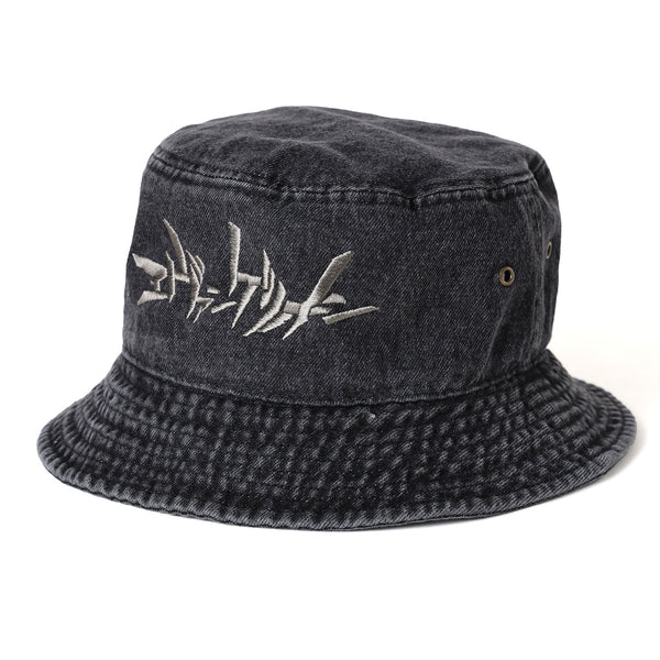 ［ FINAL ONE ! ］EVANGELION:95  0024 DENIM BUCKET HAT BLACK / EVANGELION:95