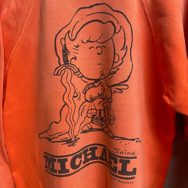 SAINT MICHAEL RAGLAN CREW NECK SWEAT SHIRTS ‘ MICHAEL ‘  / Saint Michael