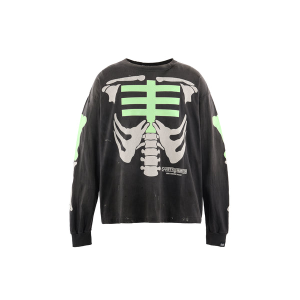 SAINT Mxxxxxx x BOUNTY HUNTER  LONG SLEEVE T-SHIRTS ' BONE ' -COLLABORATION-/ Saint Michael