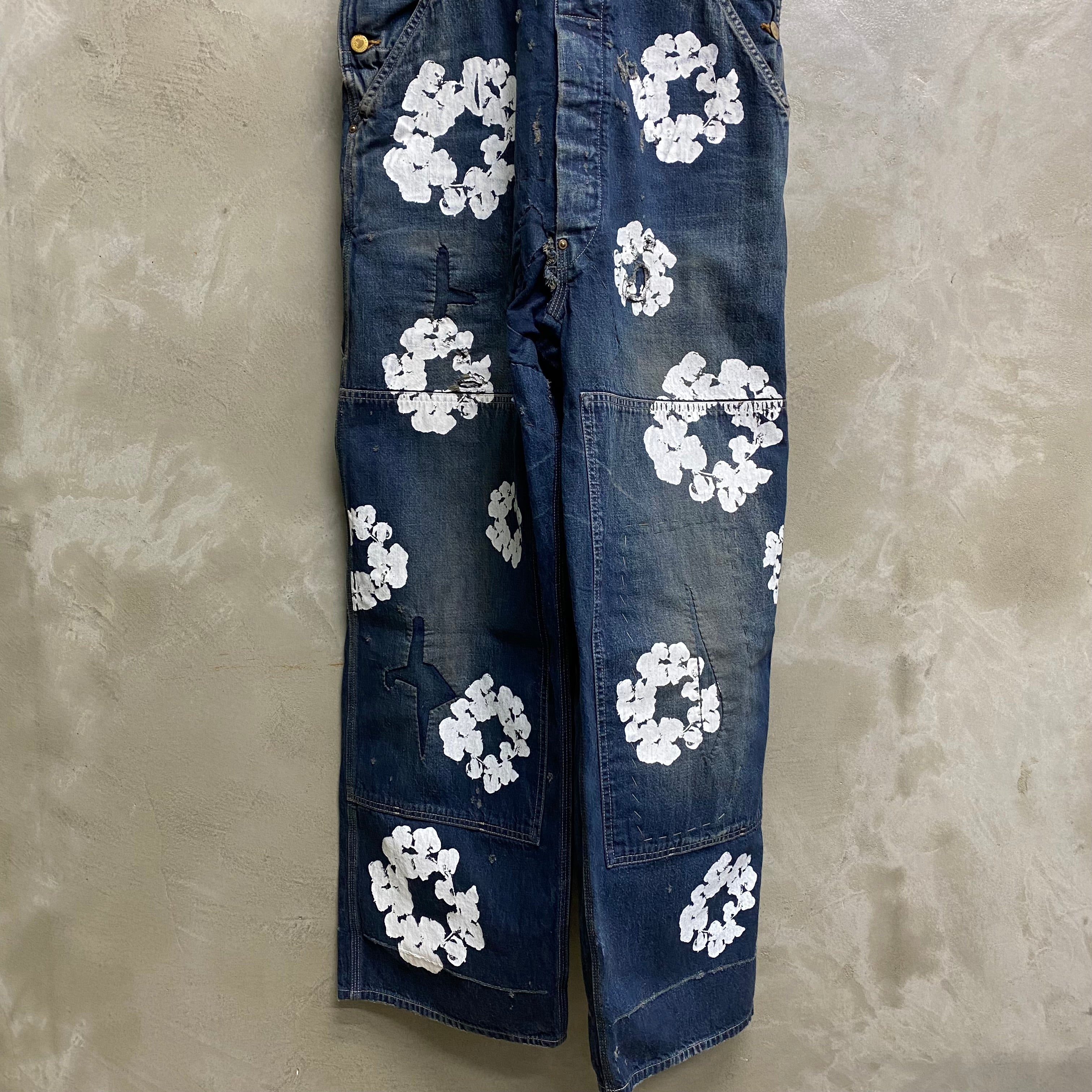 SAINT Mxxxxxx X DENIM TEARS DOUBLE KNEE OVERALL ‘ CT WREATH ‘ / Saint Michael