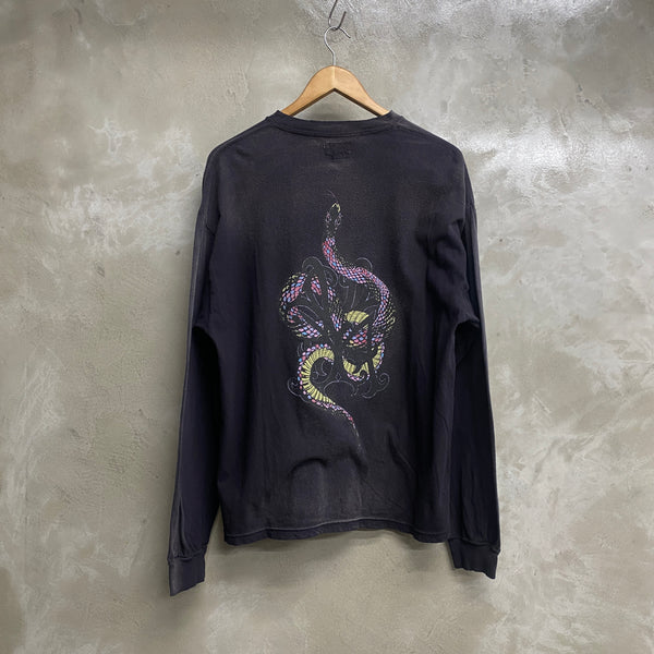 KAMIYA “ KMY SNAKE “   Distressed L/S POCKET TEE / KAMIYA
