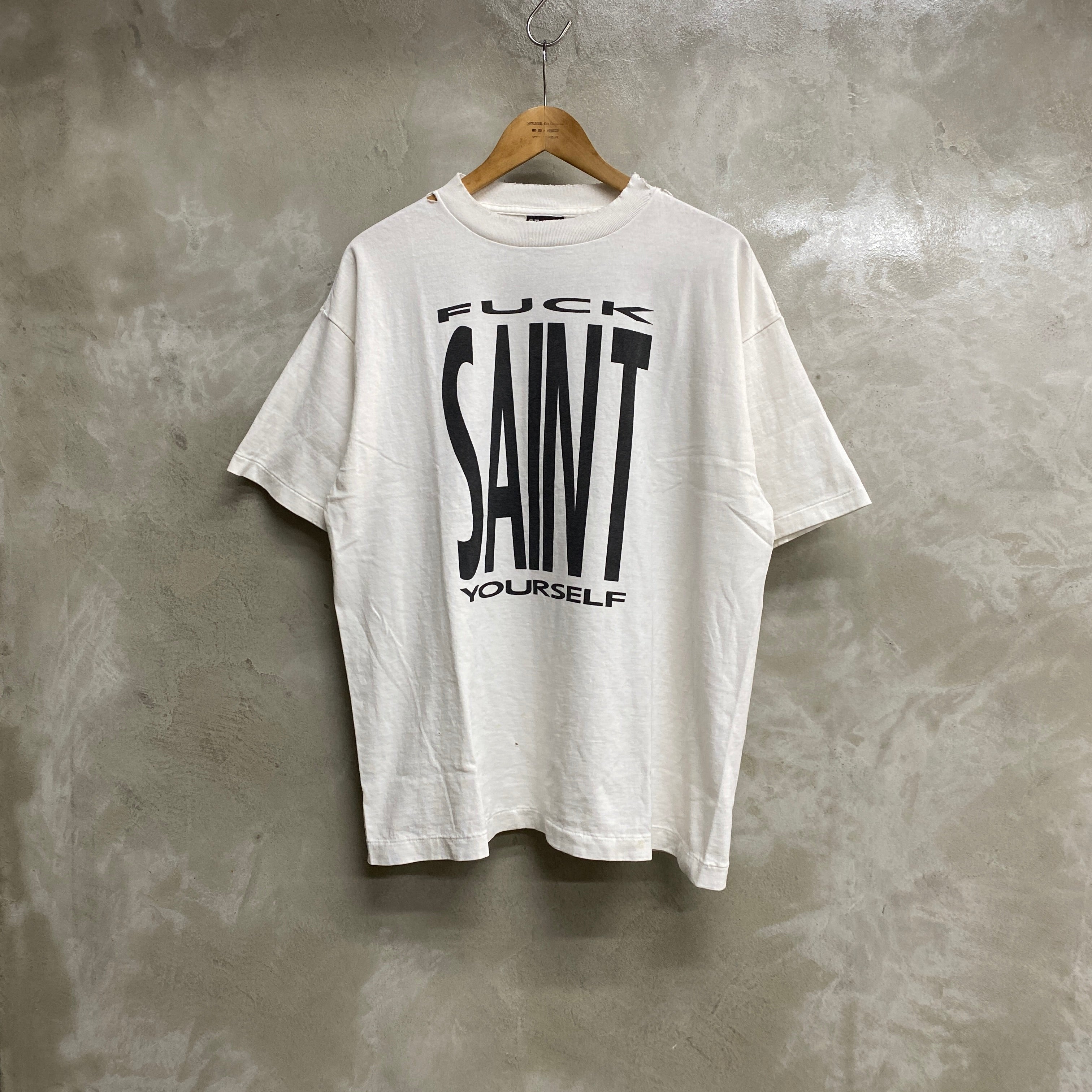 ［ FINAL ONE ! ］SAINT Mxxxxxx SHORT SLEEVE T-SHIRT ' SAINT YOURSELF ' / Saint Michael