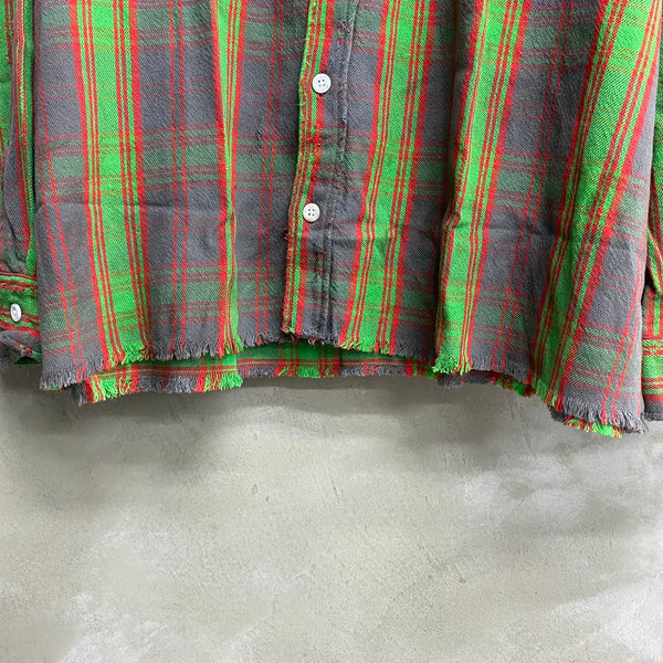 SAINT MICHAEL x DENIM TEARS FLANNEL SHIRT ‘CHECK’-COLLABORATION-/ Saint Michael