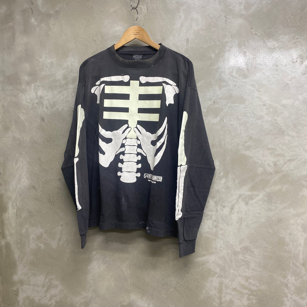 SAINT Mxxxxxx x BOUNTY HUNTER  LONG SLEEVE T-SHIRTS ' BONE ' -COLLABORATION-/ Saint Michael