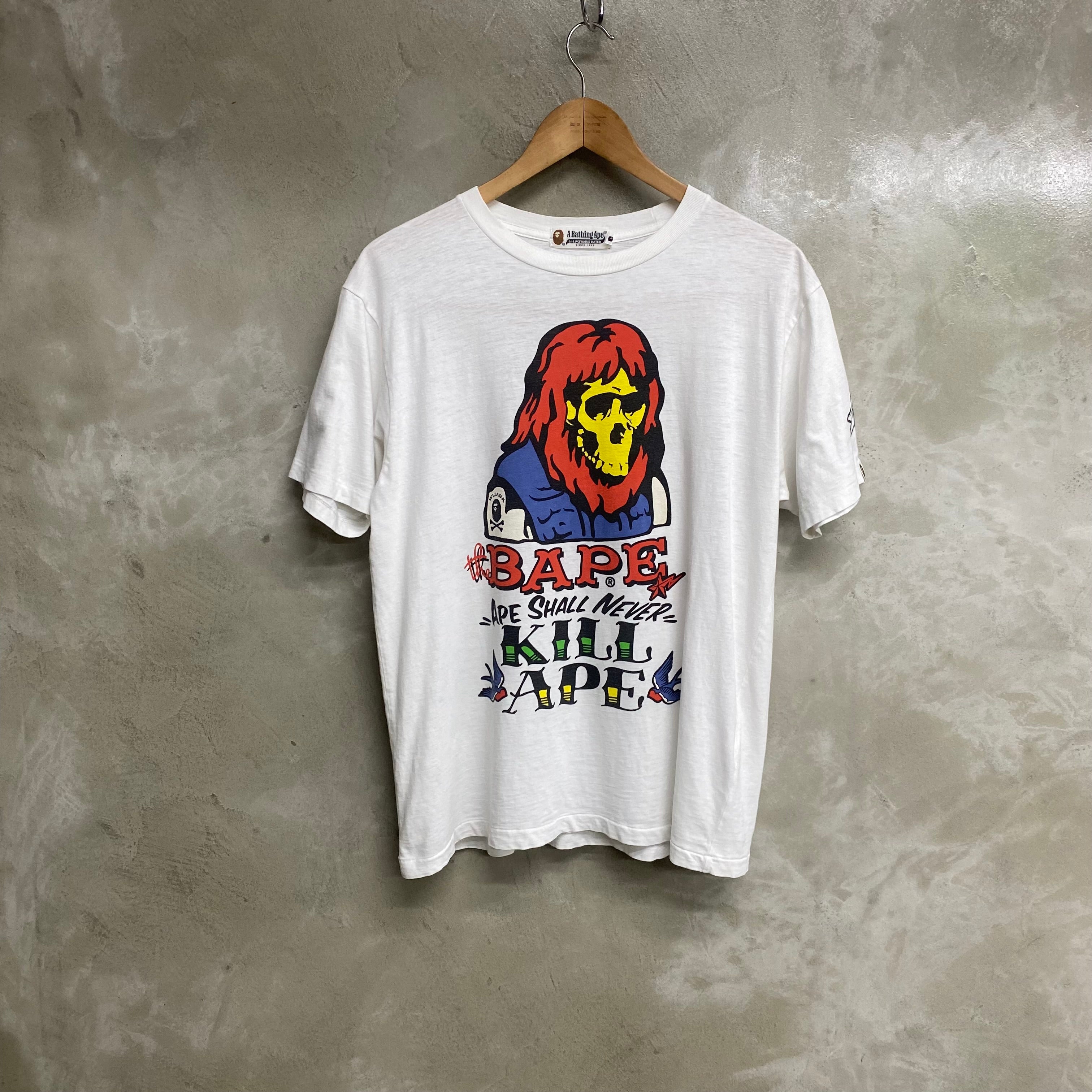 [ ONLY ONE ! ] USED A BATHING APE SHORT SLEEVE SHIRT “ AMERICAN TRADITIONAL “  / USED STREET