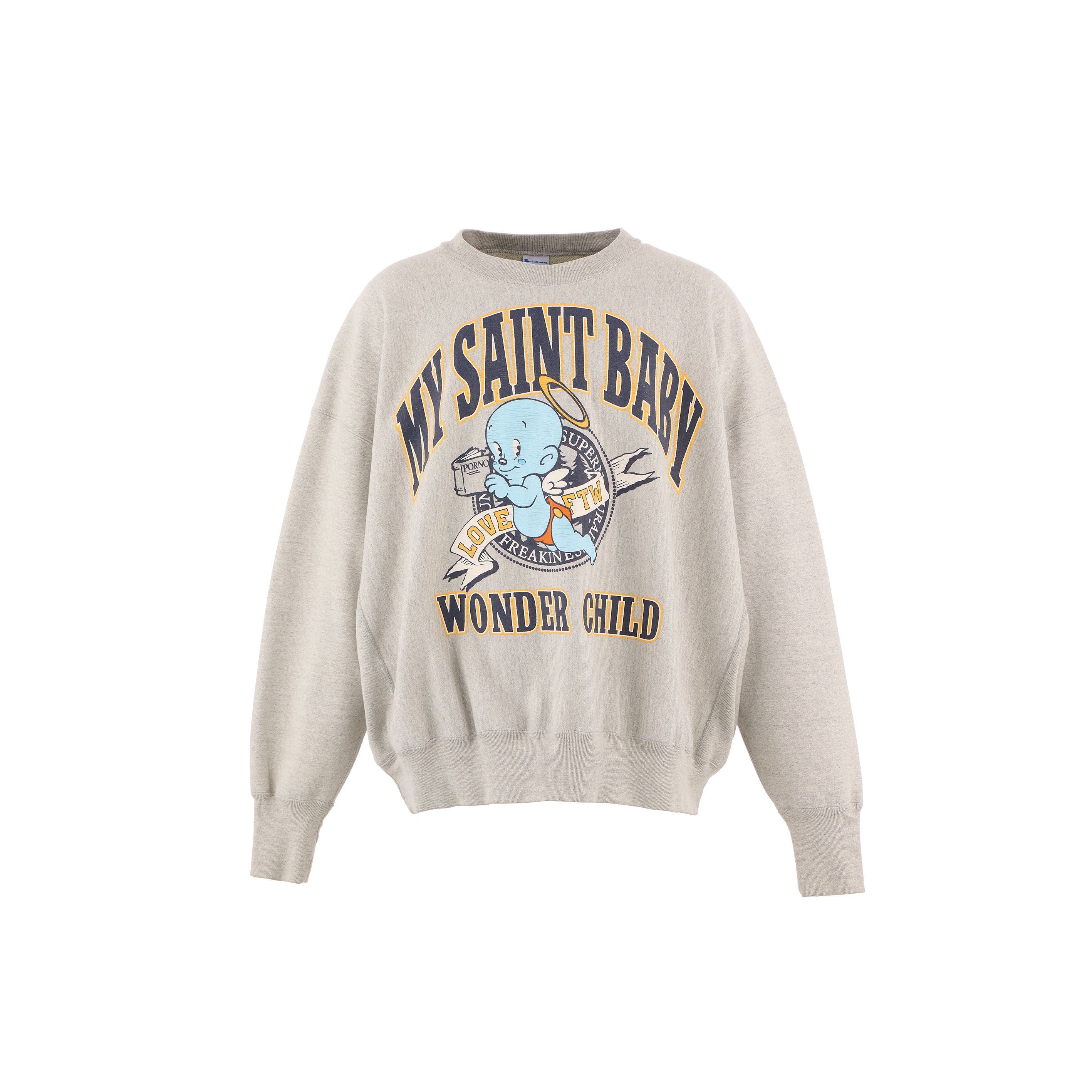 SAINT Mxxxxxx CREW NECK SWEAT SHIRTS “ BABY MICHAEL “ / Saint