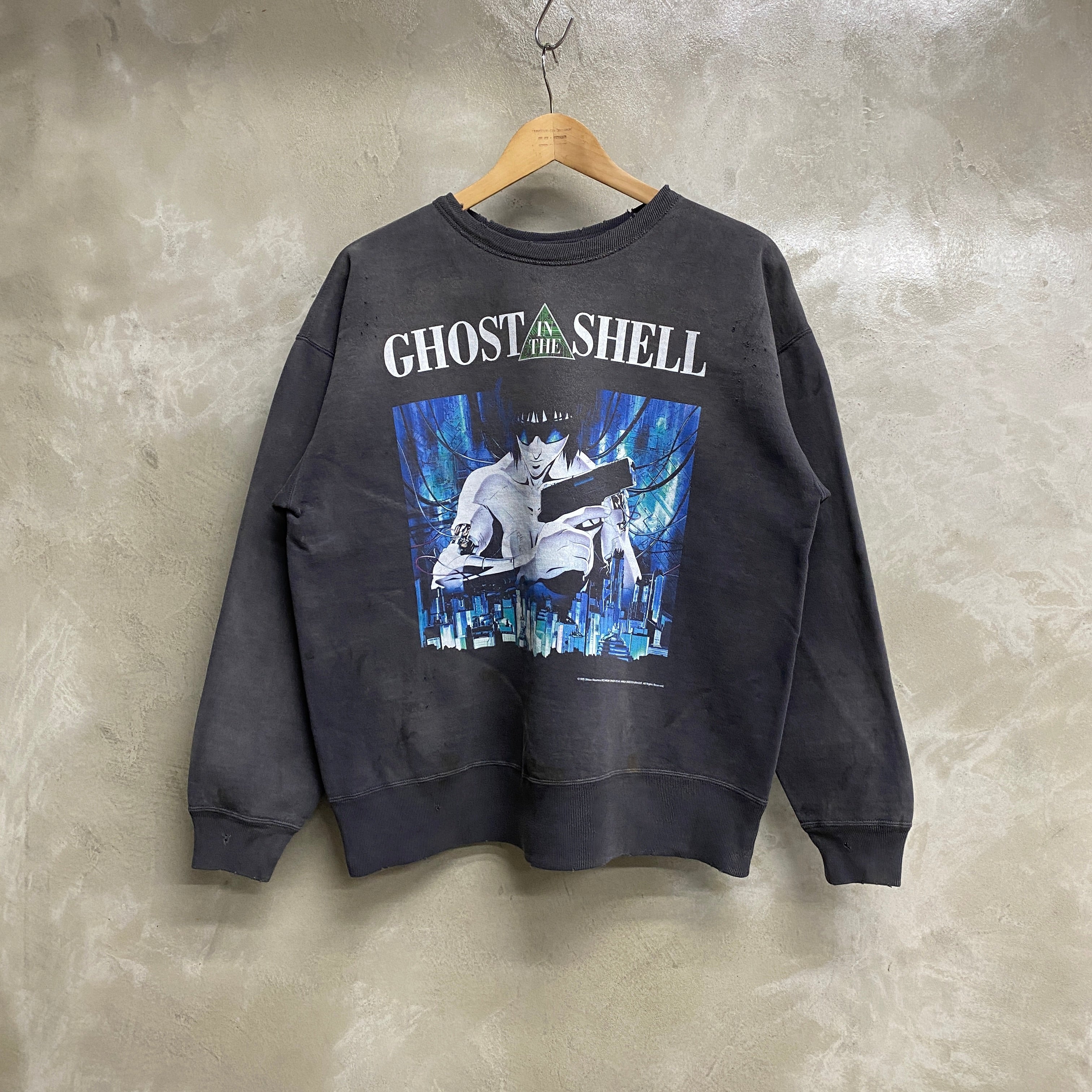 SAINT Mxxxxxx x GHOST IN THE SHELL CREW NECK SWEAT SHIRTS ' GST IN THE S ' -COLLABORATION-/ Saint Michael