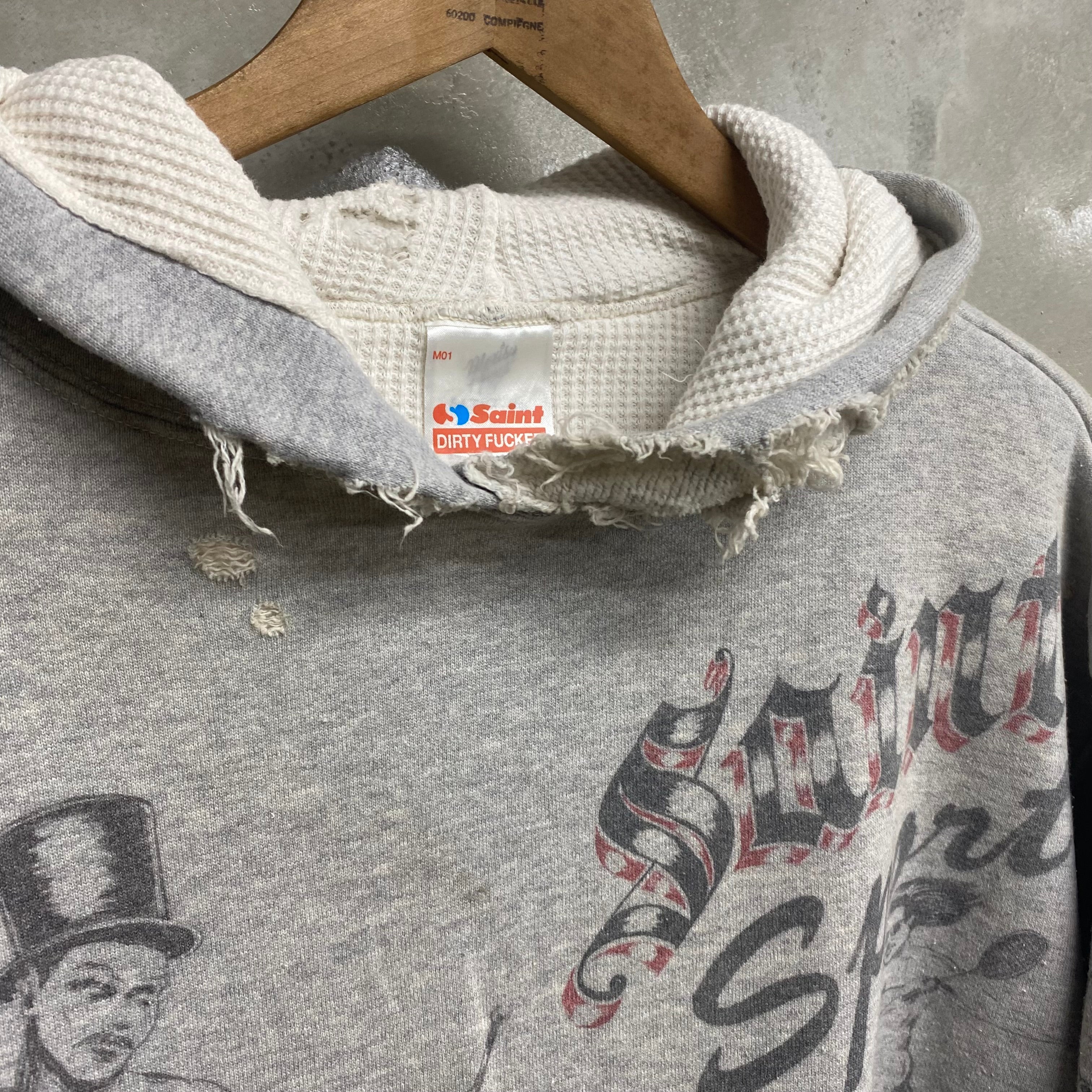 SAINT Mxxxxxx × Alexis Ross HOODIE ' DRAWING ' - COLLABORATION - / Saint Michael