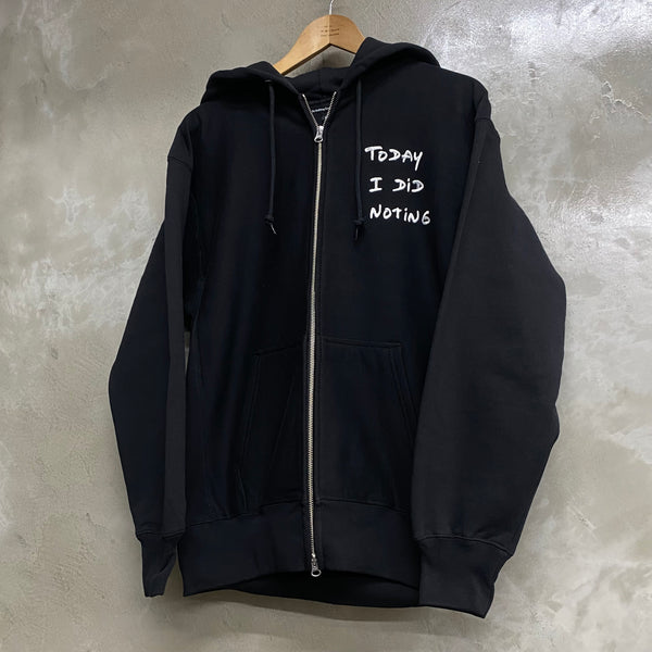 Do Nothing Congress ZIP UP HOODIE  DNC x Thomas Lelu Pull " "TODAY I DID" / Do Nothing Congress