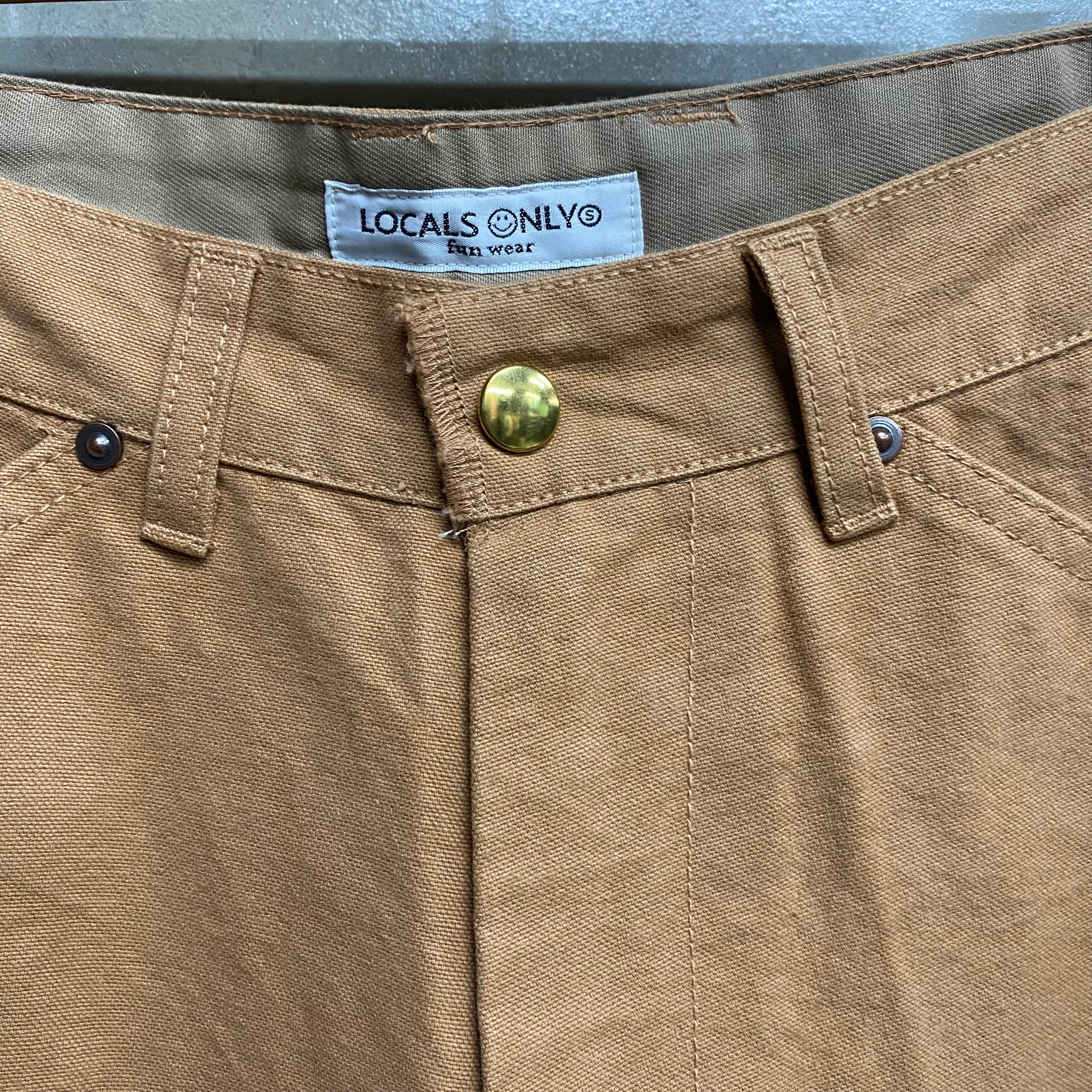 DUCK CANVAS DOUBLE KNEE CROPPED PANTS  / LOCALS ONLY