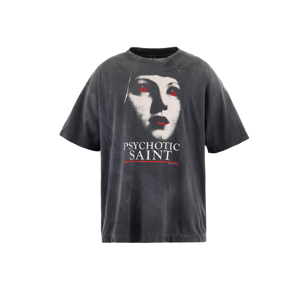 SAINT Mxxxxxx SHORT SLEEVE T-SHIRT ' PSYCHOTIC SNT ' / Saint Michael