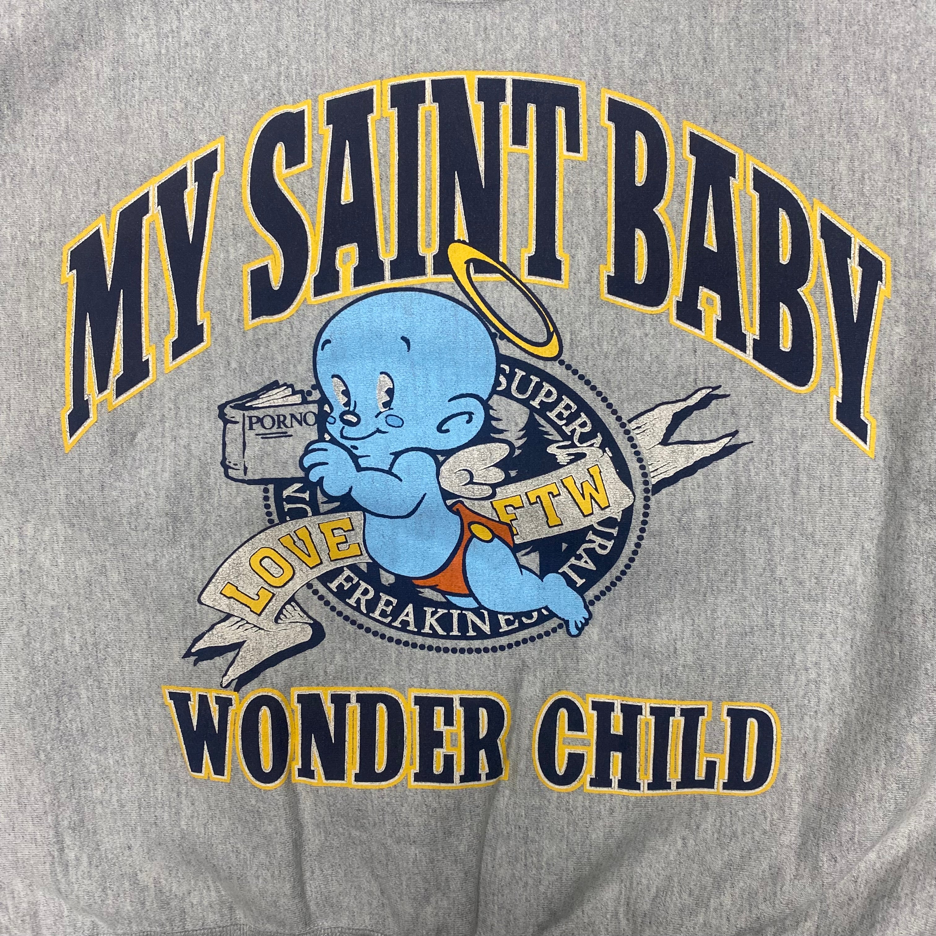 SAINT Mxxxxxx CREW NECK SWEAT SHIRTS “ BABY MICHAEL “ / Saint