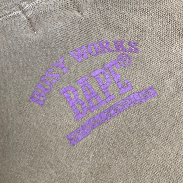[ USED ] A BATHING APE SWEAT HOODIE ‘ BUSY WORKS ’ / USED STREET